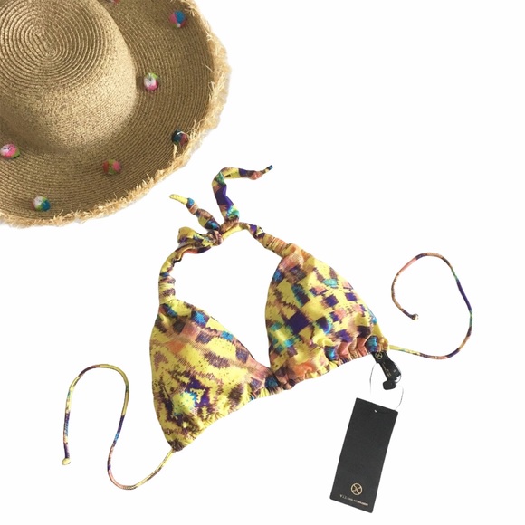 new last1 Vix ✦ Tri Bikini Top ✦ Watercolor Print - Picture 5 of 12